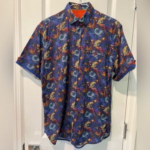 Visconti Black brand - Young Men’s Button down dress shirt - Size Small